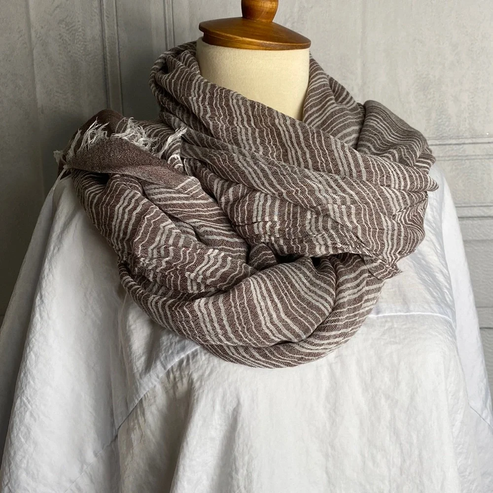 Striped Scarf Wrap